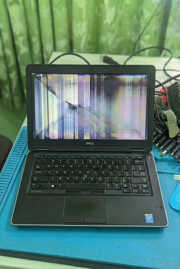 Laptop with broken screen